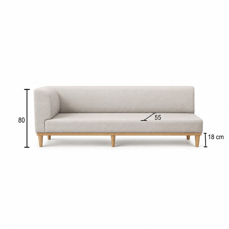 مبل ال 6 نفره گالری چوب آشنایی مدل Nest-Khod-L ست 2 تکه به همراه 4 کوسن