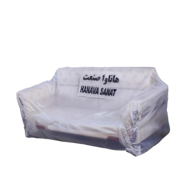 مبل راحتی هشت نفره با روکش پارچه و پایه چوب هاناوا صنعت مدل لورنت پلاس