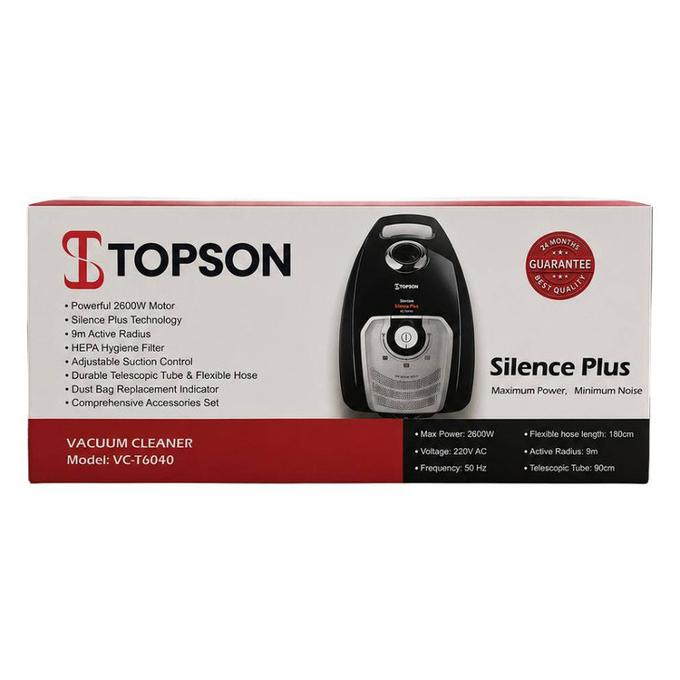 جاروبرقی 2600 وات تاپسون مدل VC-T6040