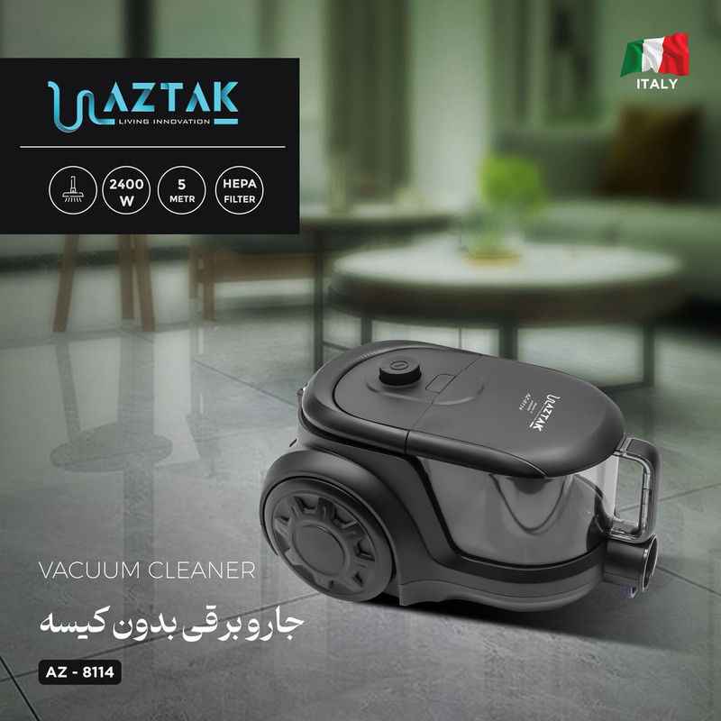 جاروبرقی 2400 وات آزتک مدل AZ-8114