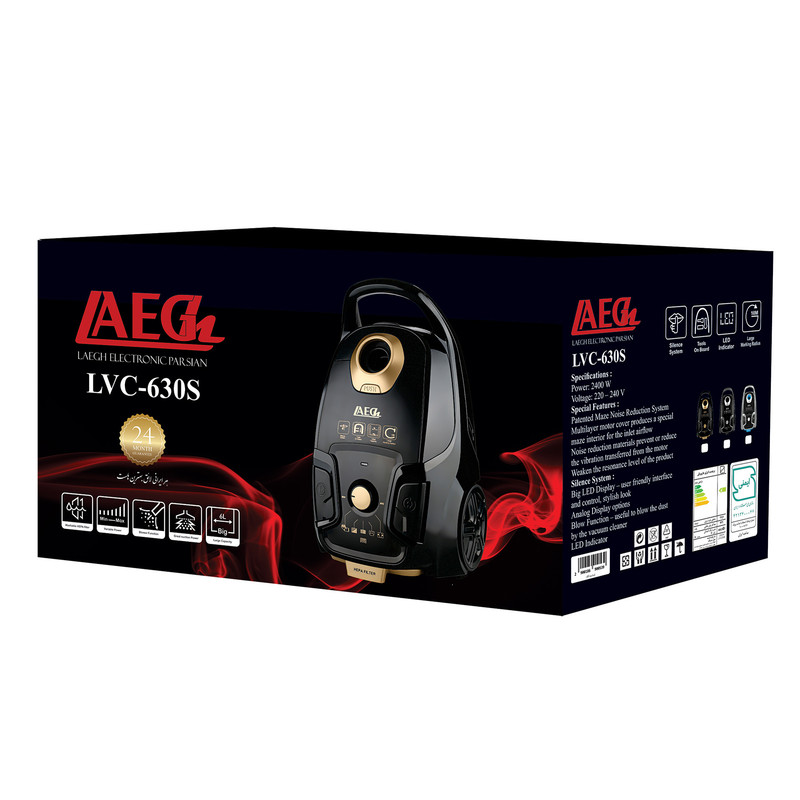 جاروبرقی 2800 وات لایق مدل LVC-630S