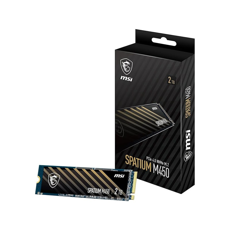 اس اس دی اینترنال PCIe 4.0 ام اس آی مدل SPATIUM M450 NVMe M.2 ظرفیت دو ترابایت