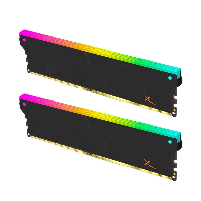 رم دسکتاپ DDR5 دو کاناله 6400 مگاهرتز CL32 وی کالر مدل Manta XSky RGB ظرفیت 32 گیگابایت