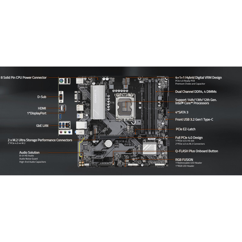 مادربرد گیگابایت مدل B760M D3HP DDR4