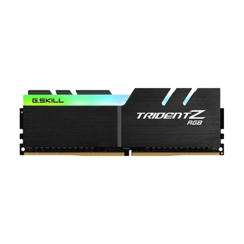 رم دسکتاپ DDR4 دوکاناله فرکانس 3600 مگاهرتز تایمینگ CL18 جی اسکیل مدل TridentZ RGB ظرفیت 32 گیگابایت هیتسینک دار، پشتیبانی از Intel XMP