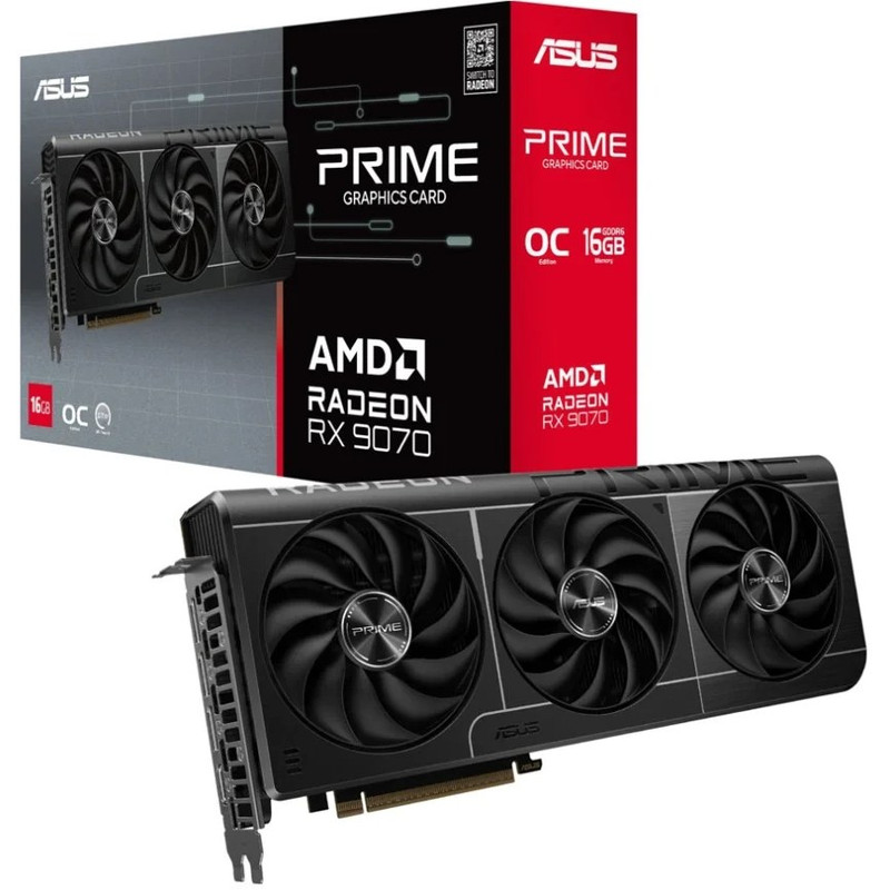 کارت گرافیک ایسوس مدل Prime Radeon RX 9070 16GB GDDR6 OC Edition
