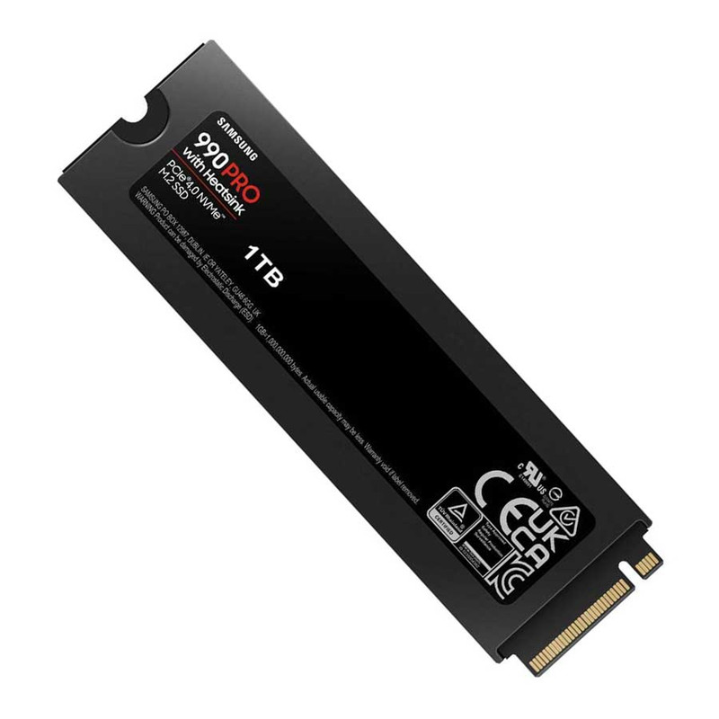 اس اس دی اینترنال PCIe Gen4 x4 سامسونگ مدل SSD SAMSUNG 990 PRO w/ Heatsink 1TB M.2 ظرفیت 1 ترابایت