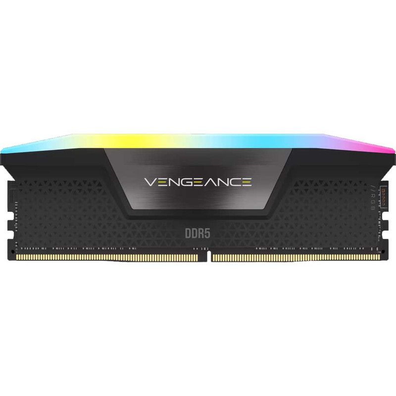 رم کامپیوتر DDR5 با ظرفیت 16 گیگابایت کورسیر مدل VENGEANCE RGB، تک‌کاناله با فرکانس 5600 مگاهرتز، تایمینگ 40-40-40-77، ماژول DIMM با هیت‌سینک، 288 پین و ولتاژ 1.1 ولت