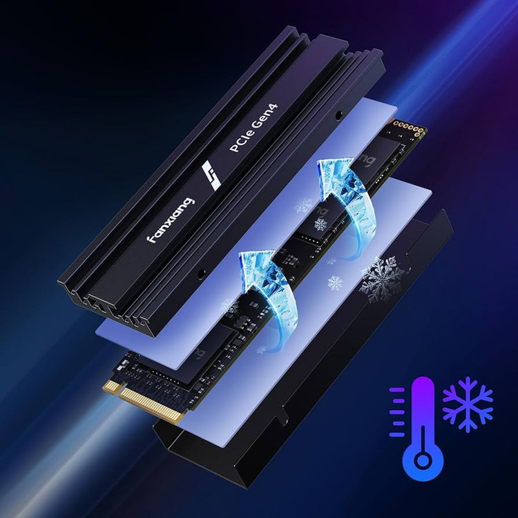 اس اس دی اینترنال M.2 PCIe Gen4 x4 NVMe فانشیانگ مدل s880E ظرفیت 1 ترابایت
