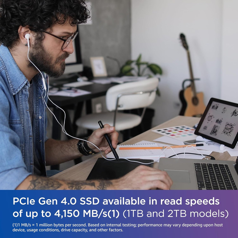 اس اس دی اینترنال PCIe 4.0 وسترن دیجیتال مدل SN580 ظرفیت دو ترابایت