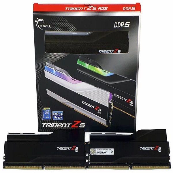 رم دسکتاپ DDR5 دوکاناله 7200 مگاهرتز CL34 جی اسکیل مدل TRIDENT Z5 RGB ظرفیت 32 گیگابایت