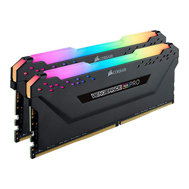 رم دسکتاپ کورسیر مدل VENGEANCE RGB PRO DDR4 دو کاناله ظرفیت 64 گیگابایت سرعت 3200 مگاهرتز تایمینگ CL16 با سیستم خنککننده هیتسینک