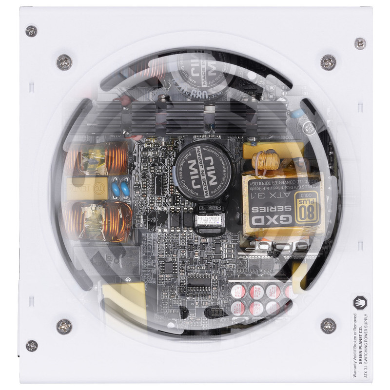 منبع تغذیه کامپیوتر 1000W وات گرین مدل GP1000B-GXD White (ATX 3.1)