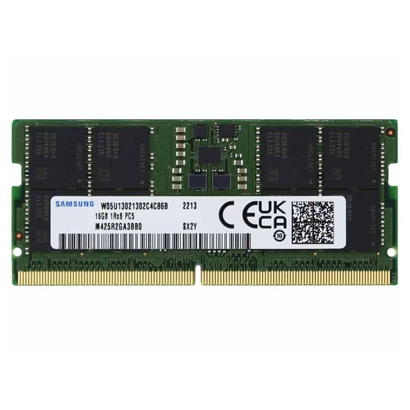 رم لپتاپ DDR5 تک کاناله 5600 مگاهرتز CL40 سامسونگ مدل M425R2GA3BB0-CWM0D ظرفیت 16 گیگابایت