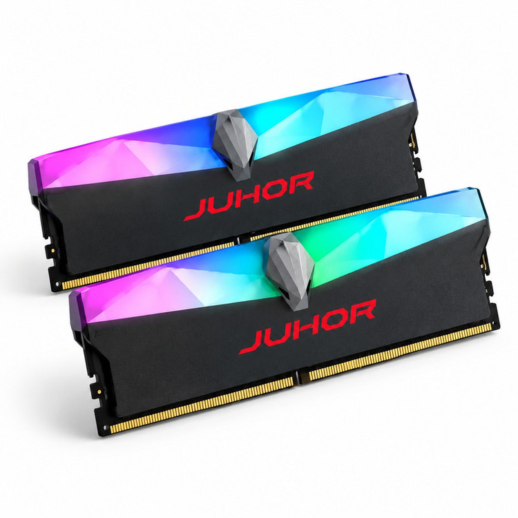 رم دسکتاپ DDR5 جوهور، 32 گیگابایت (2×16 گیگابایت)، فرکانس 6000 مگاهرتز، تایمینگ CL28، دو کاناله، با پشتیبانی از XMP 3.0 و AMD EXPO، مدل JAZER 32GB-2