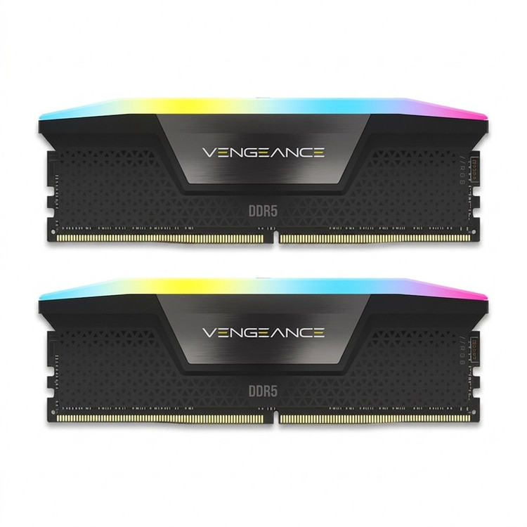 رم دسکتاپ کورسیر مدل VENGEANCE RGB DDR5 دو کاناله 32 گیگابایت 5600 مگاهرتز تایمینگ CL40 با هیتسینک خنککننده