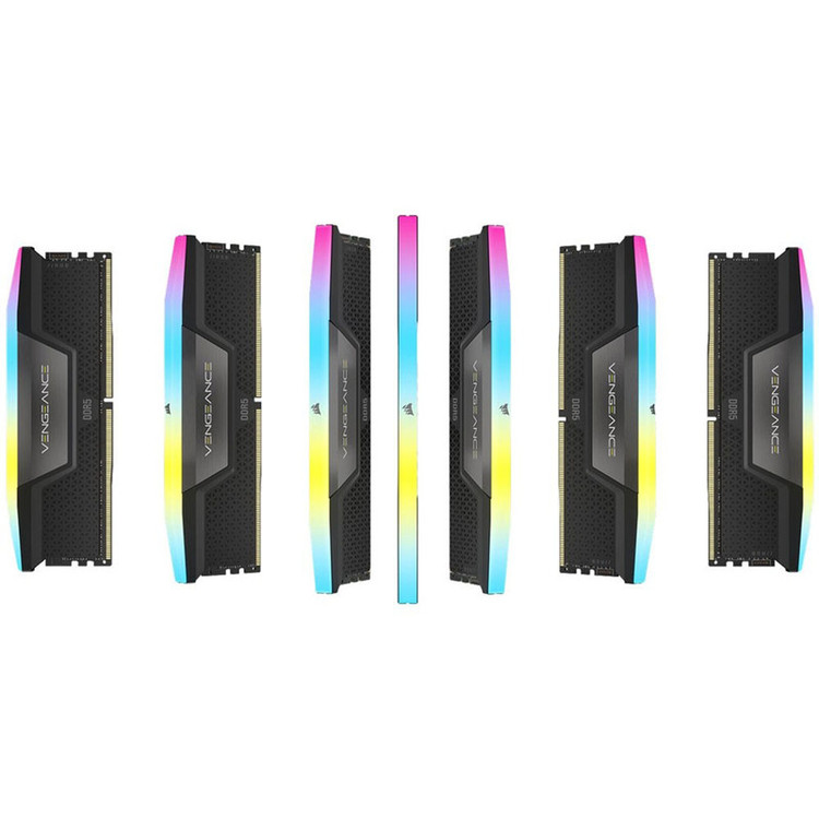 رم دسکتاپ کورسیر مدل VENGEANCE RGB DDR5 دو کاناله 32 گیگابایت 5600 مگاهرتز تایمینگ CL40 با هیتسینک خنککننده