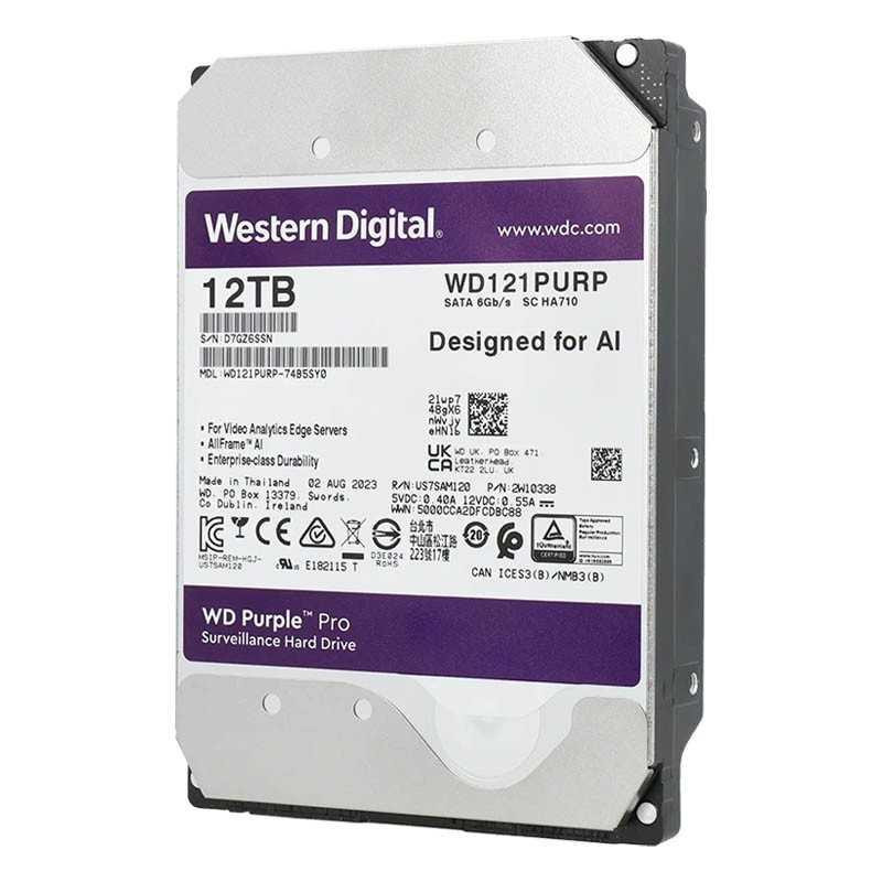 هارددیسک اینترنال وسترن دیجیتال مدل WD121PURP (Pro) ظرفیت 12 ترابایت