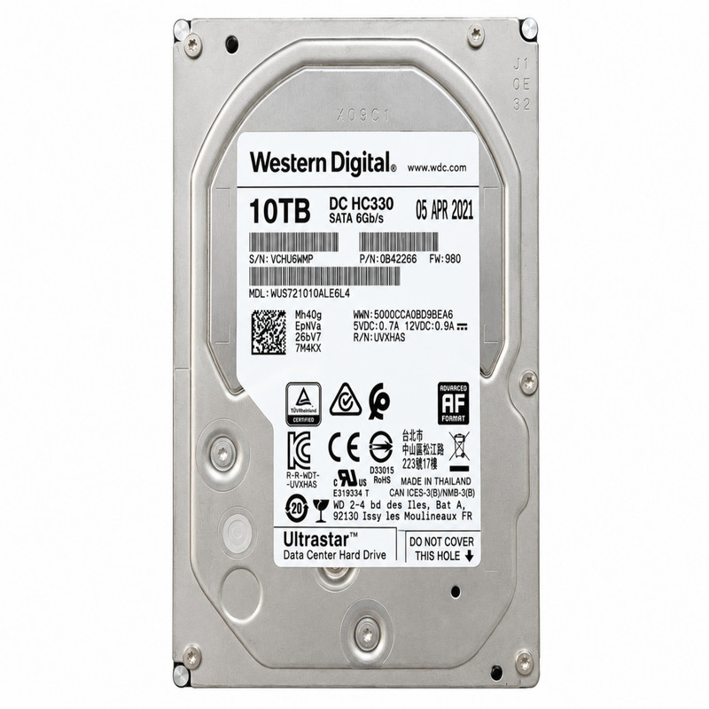 هارد اینترنال اولترا استار مدل WD-WUS721010ALE6L4 DC HC330 ظرفیت 10 ترابایت