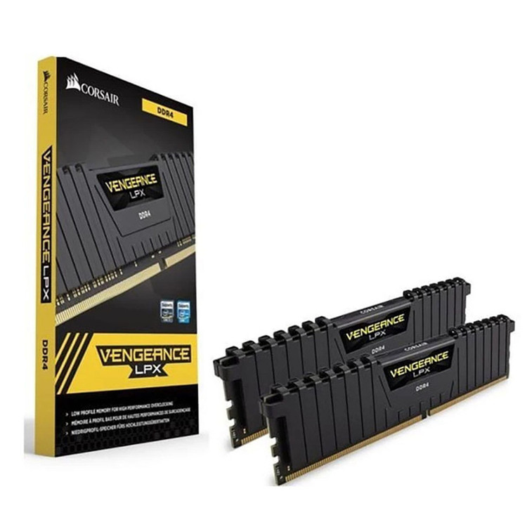 رم دسکتاپ DDR4 دو کاناله Corsair مدل VENGEANCE LPX ظرفیت 32GB فرکانس 3600MHz تایمینگ CL18 با هیتسینک آلومینیومی و پشتیبانی از XMP 2.0