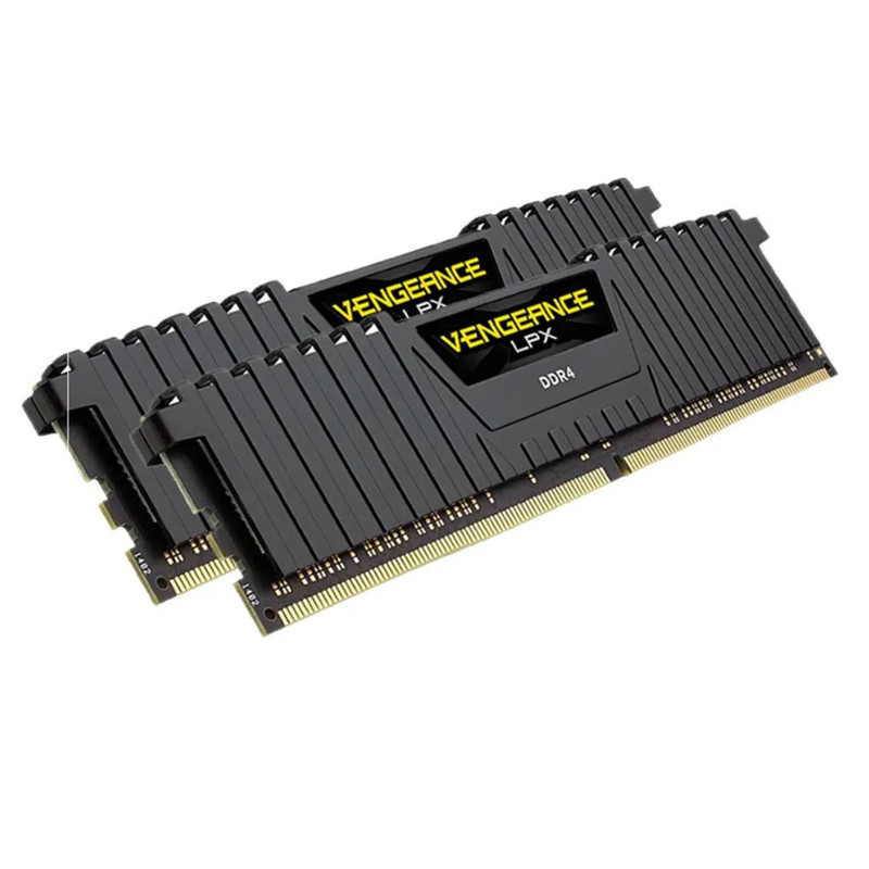 رم دسکتاپ DDR4 دو کاناله Corsair مدل VENGEANCE LPX ظرفیت 32GB فرکانس 3600MHz تایمینگ CL18 با هیت‌سینک آلومینیومی و پشتیبانی از XMP 2.0