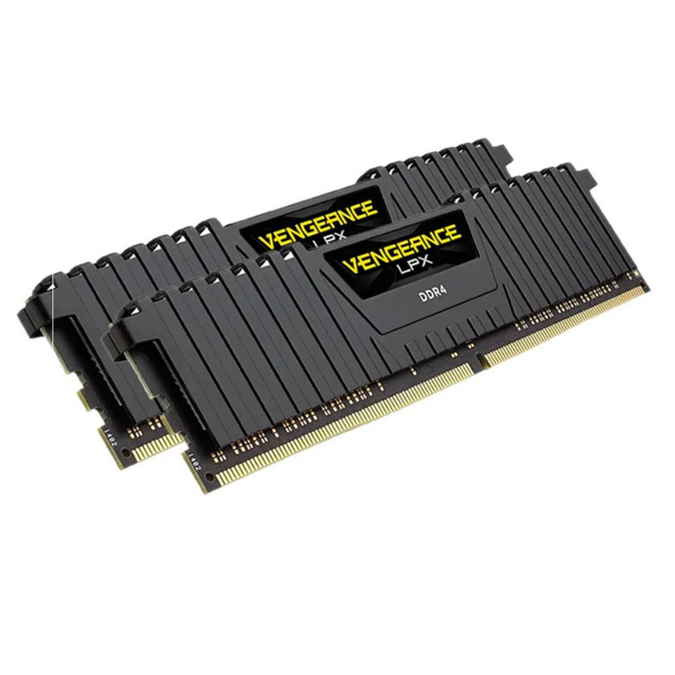 رم دسکتاپ DDR4 دو کاناله Corsair مدل VENGEANCE LPX ظرفیت 32GB فرکانس 3600MHz تایمینگ CL18 با هیتسینک آلومینیومی و پشتیبانی از XMP 2.0