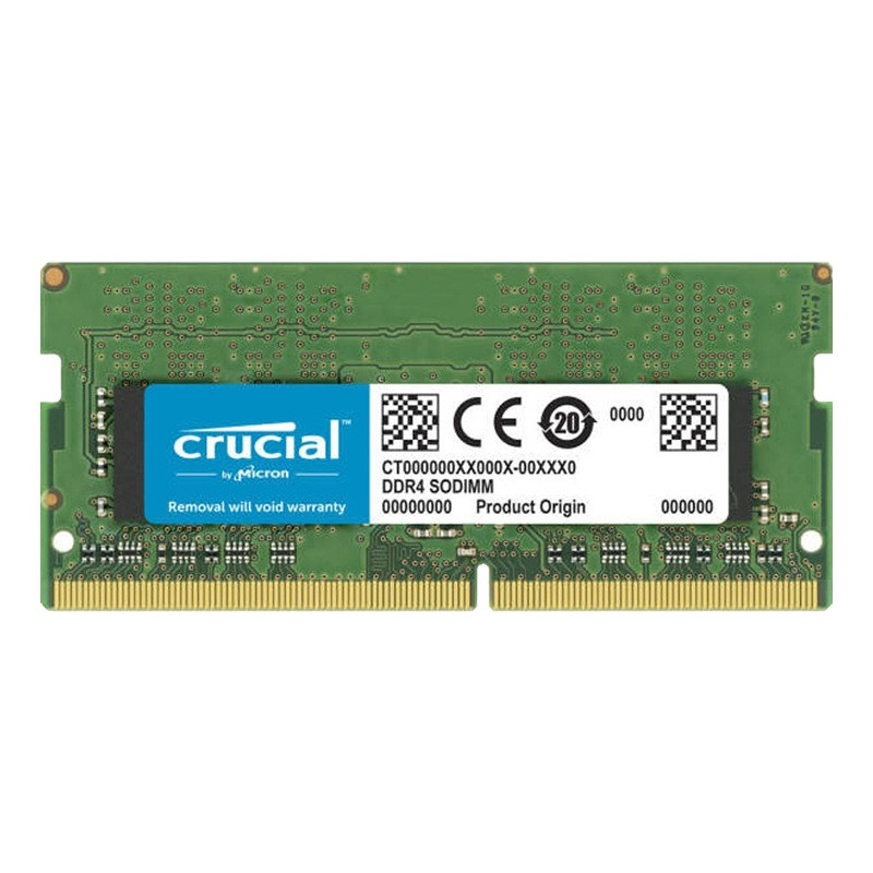 رم لپتاپ کروشیال مدل CT32 ظرفیت 32 گیگابایت، DDR4 از نوع SO-DIMM با فرکانس 3200 مگاهرتز و تایمینگ CL22