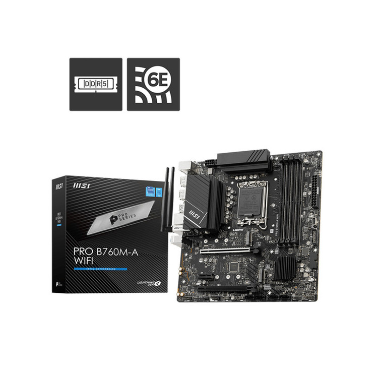 مادربرد ام اس آی مدل PRO B760M-A WIFI