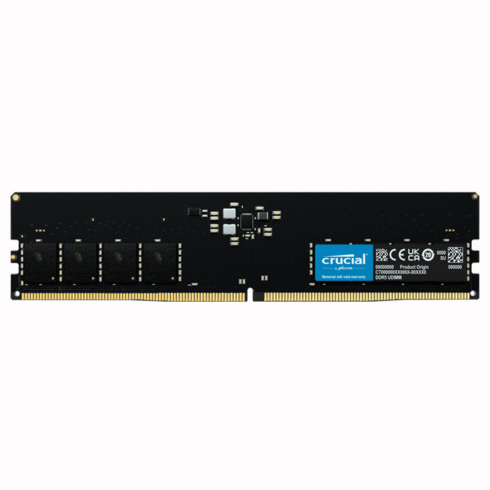 رم دسکتاپ کروشیال مدل UDIMM DDR5 تک کاناله ظرفیت 16 گیگابایت فرکانس 4800 مگاهرتز تایمینگ CL40 ولتاژ کاری 1.1 ولت