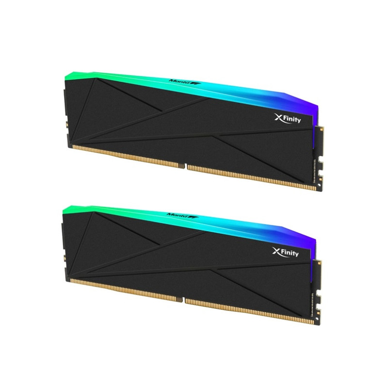 رم دسکتاپ DDR5 دو کاناله 6400 مگاهرتز cl32 وی کالر مدل Manta XFinity RGB ظرفیت 32 گیگابایت