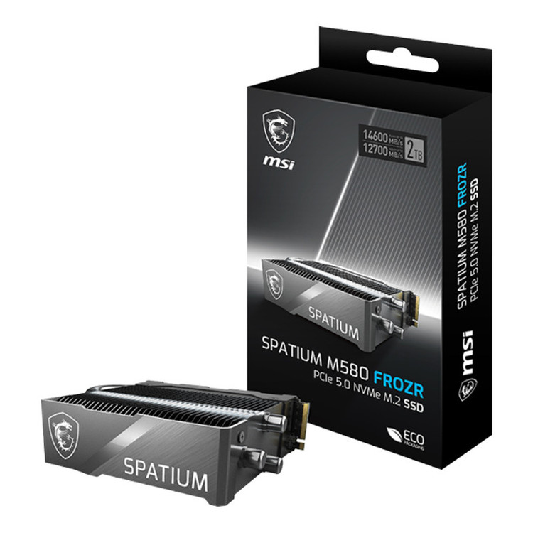 اس اس دی اینترنال PCIe Gen5 x4 ام اس آی مدل SPATIUM M580 FROZR ظرفیت 2 ترابایت