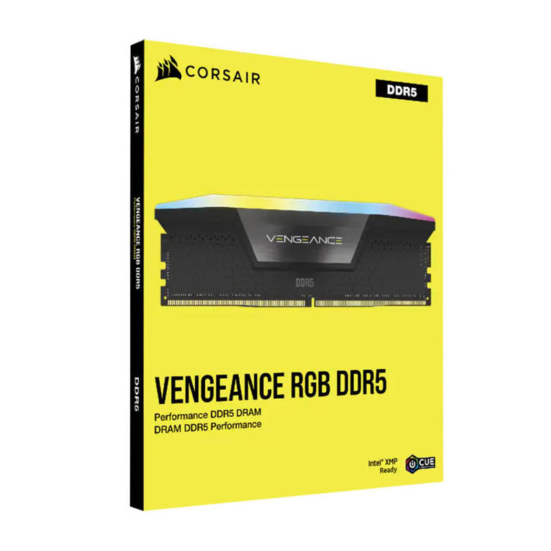 رم دسکتاپ کورسیر مدل VENGEANCE RGB DDR5 دو کاناله ظرفیت 64 گیگابایت سرعت 5600 مگاهرتز تایمینگ CL40 همراه هیتسینک خنککننده