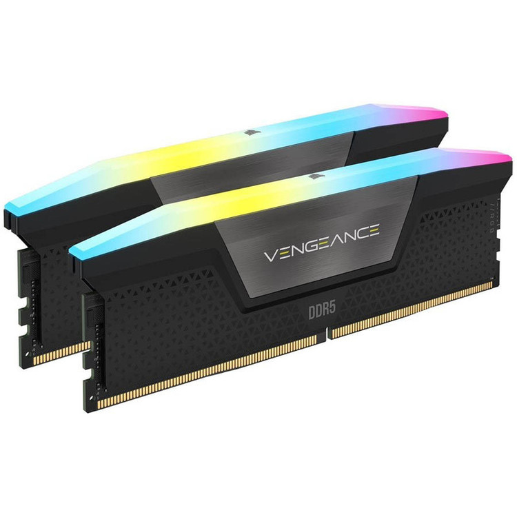 رم دسکتاپ کورسیر مدل VENGEANCE RGB DDR5 دو کاناله ظرفیت 64 گیگابایت سرعت 5600 مگاهرتز تایمینگ CL40 همراه هیتسینک خنککننده