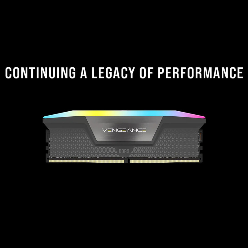 رم دسکتاپ کورسیر مدل VENGEANCE RGB DDR5 دو کاناله ظرفیت 64 گیگابایت سرعت 5600 مگاهرتز تایمینگ CL40 همراه هیتسینک خنککننده