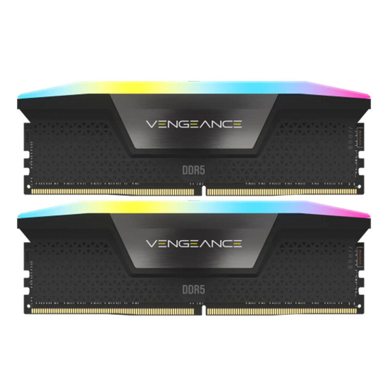 رم دسکتاپ کورسیر مدل VENGEANCE RGB DDR5 دو کاناله ظرفیت 64 گیگابایت سرعت 5600 مگاهرتز تایمینگ CL40 همراه هیتسینک خنککننده