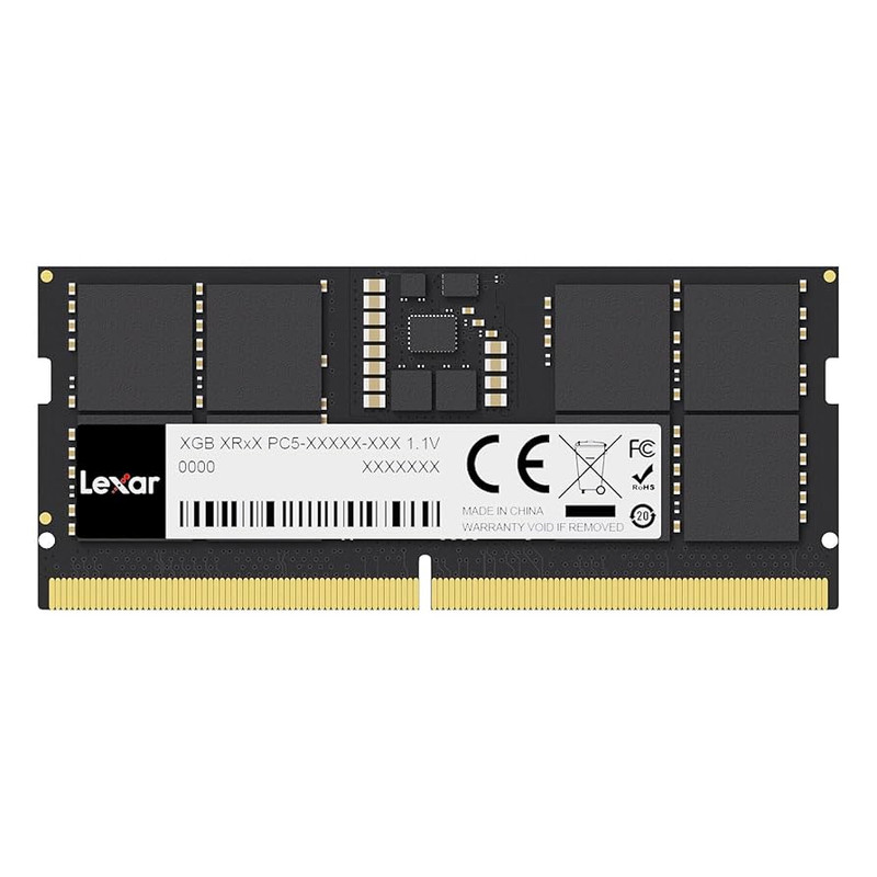 رم لپتاپ لکسار 16 گیگابایت DDR5 5600 مگاهرتز CL46 SO-DIMM 262 پین، تککاناله