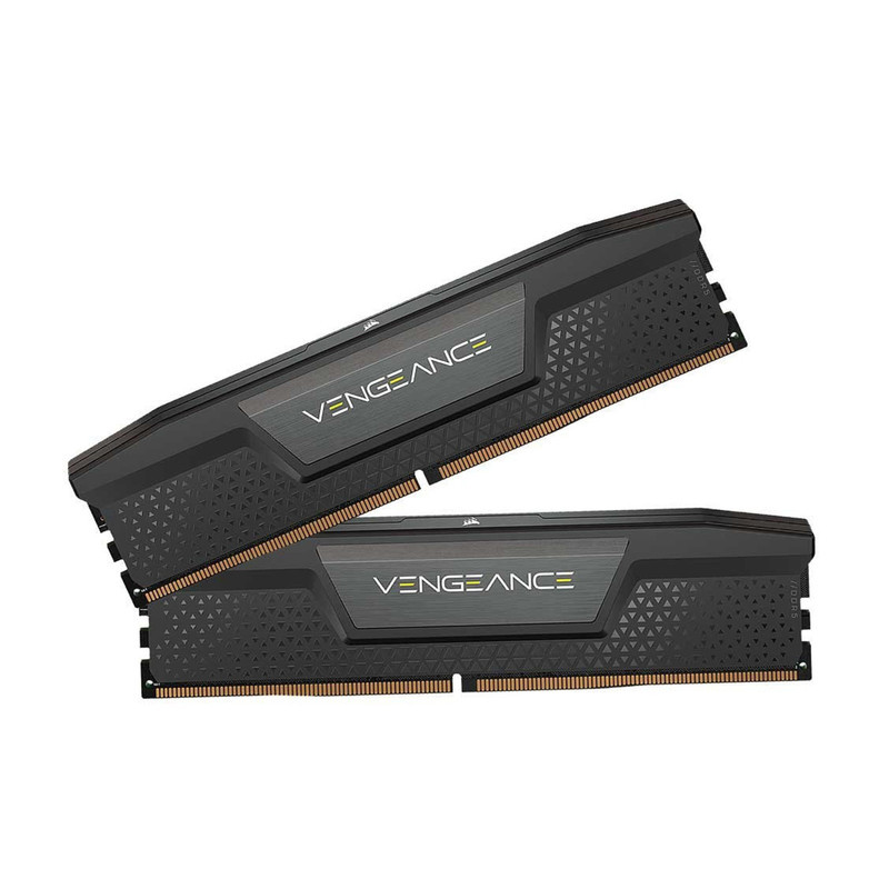 رم دسکتاپ کورسیر VENGEANCE مدل 32GB (2x16GB) DDR5 دو کاناله 6000 مگاهرتز CL36 با هیتسینک آلومینیومی، پشتیبانی از XMP 3.0 و ولتاژ 1.25 ولت