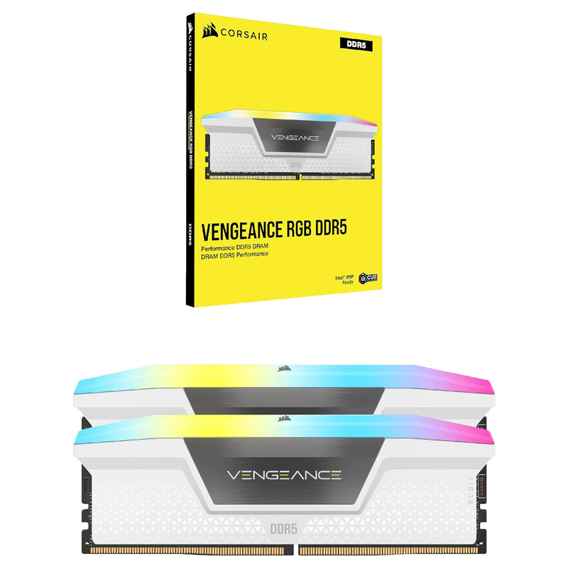 رم دسکتاپ دو کاناله 32GB ،DDR5 کورسیر مدل VENGEANCE RGB 5600MHz با تایمینگ CL40 و هیتسینک خنککننده