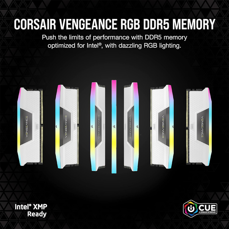 رم دسکتاپ دو کاناله 32GB ،DDR5 کورسیر مدل VENGEANCE RGB 5600MHz با تایمینگ CL40 و هیتسینک خنککننده