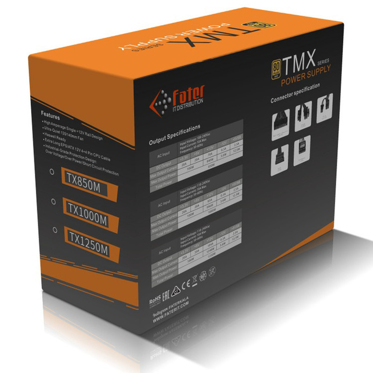 منبع تغذیه کامپیوتر فاطر مدل TX1000M