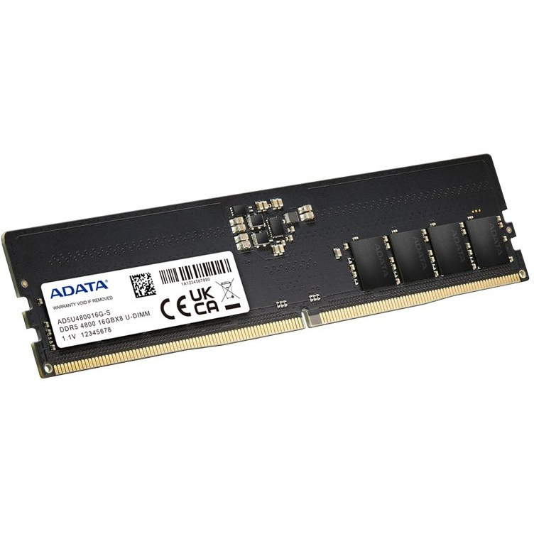 رم دسکتاپ ای دیتا مدل U-DIMM DDR5 4800 S 16G، 16 گیگابایت، DDR5، فرکانس 4800 مگاهرتز، تایمینگ CL40، یک عدد ماژول DIMM، مناسب برای کامپیوتر (Desktop)