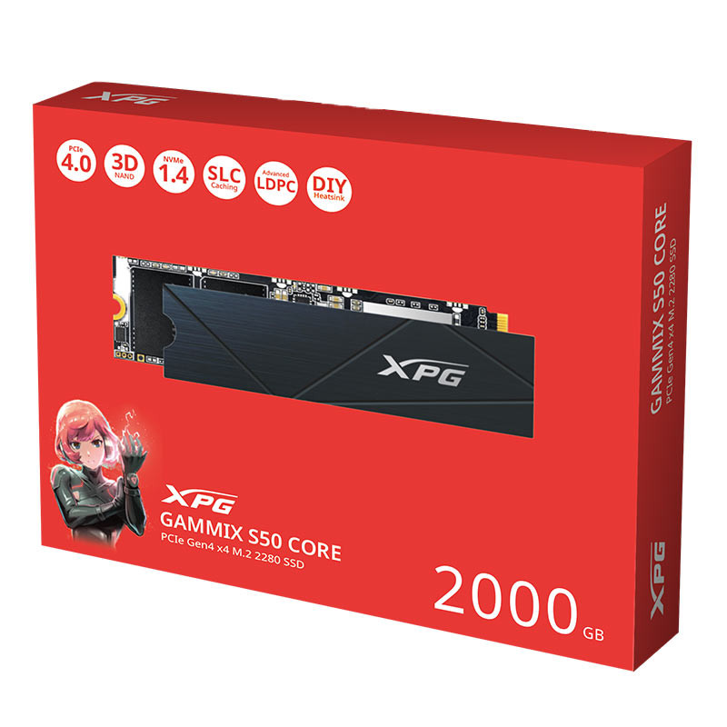 اس اس دی اینترنال ایکس پی جی مدل GAMMIX S50 CORE PCIe Gen4x4 M.2 2280 ظرفیت 2 ترابایت