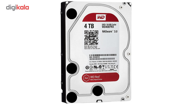 هارددیسک اینترنال وسترن دیجیتال مدل Red WD40EFRX ظرفیت 4 ترابایت
