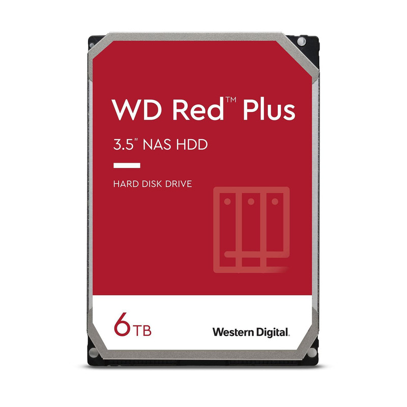 هارددیسک اینترنال وسترن دیجیتال مدل WD Red Plus NAS WD60EFAX ظرفیت 6 ترابایت
