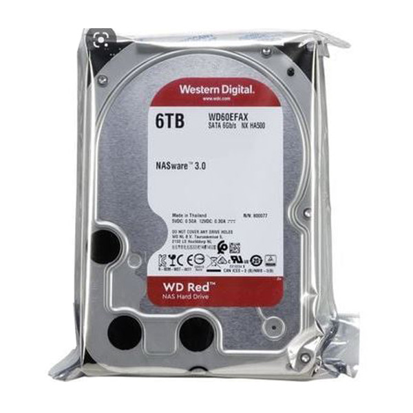 هارددیسک اینترنال وسترن دیجیتال مدل WD Red Plus NAS WD60EFAX ظرفیت 6 ترابایت