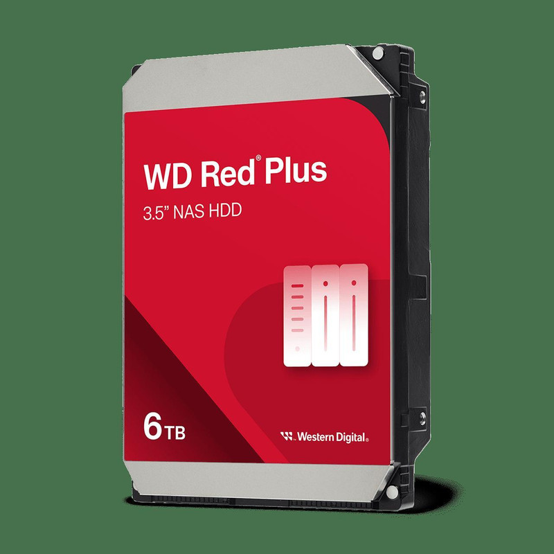 هارددیسک اینترنال وسترن دیجیتال مدل WD Red Plus NAS WD60EFAX ظرفیت 6 ترابایت