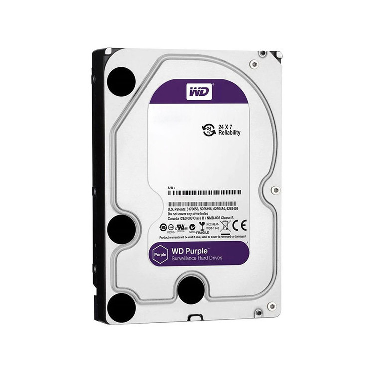 هارد دیسک اینترنال وسترن دیجیتال با رابط SATA مدل WD Purple Surveillance ظرفیت 12 ترابایت