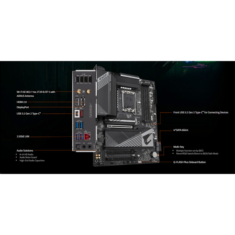 مادربرد گیگابایت مدل B760 AORUS ELITE AX Rev. 1.x