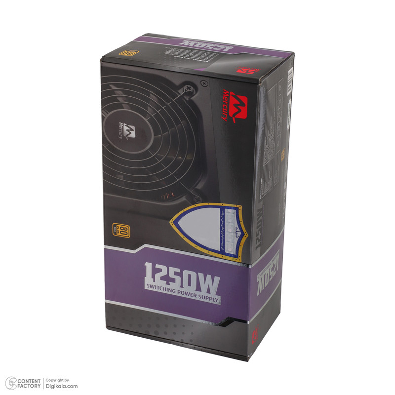 منبع تغذیه کامپیوتر نیمه ماژولار 1250 وات مرکوری مدل M1250-GSM