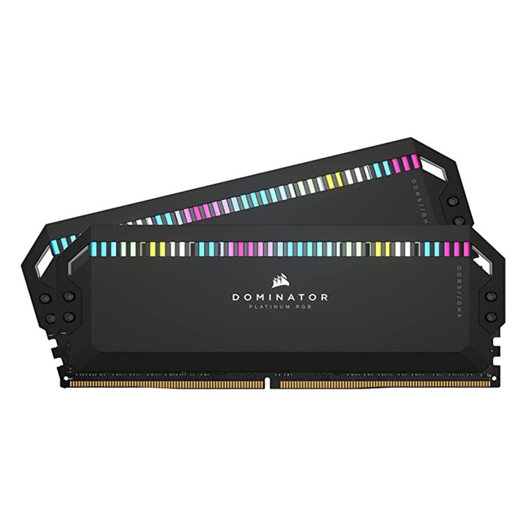 رم دسکتاپ کورسیر Dominator Platinum RGB DDR5 دو کاناله 32 گیگابایت 6000 مگاهرتز CL36 با هیتسینک خنککننده